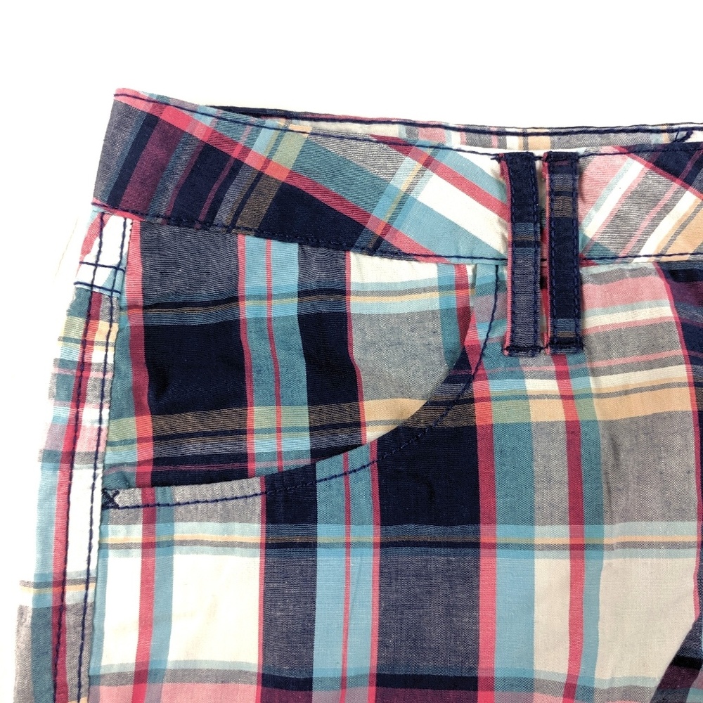 SO Plaid Blue Shorts 7 NWT - Picture 2 of 7